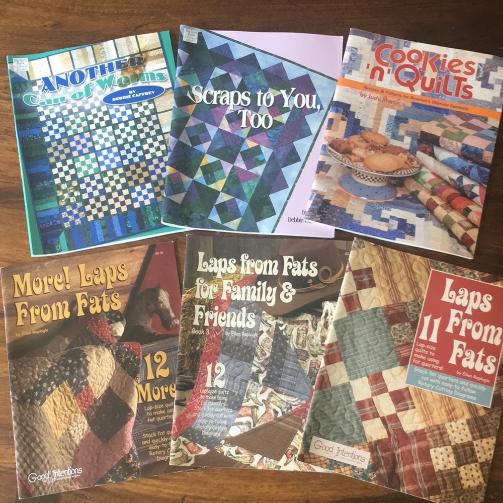 Set of 6 Six Quilting Pattern Books Ellen Replogle Debbie Caffrey 2000s